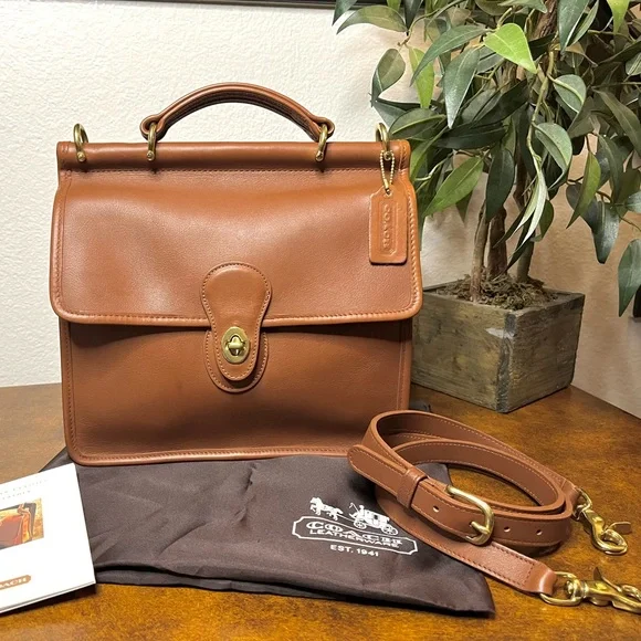 NEW COACH VINTAGE WILLIS BAG, BRITISH TAN No. 9927 - Picture 13 of 13